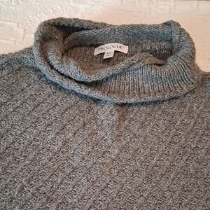 Prologue Gray Cowl Neck Womens Sweater Size XXL